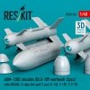 RESKIT RS48-0544 AGM-130C missiles (2 pcs) (BLU-109 warhead) with AN/AXQ-14 data link pod (1 pcs) (3D Printed) 1/48